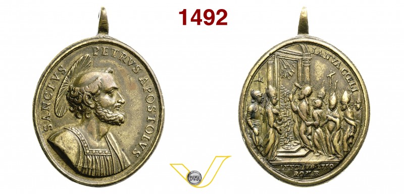 GIUBILARE - 1750, Anno Santo D/ San Pietro R/ Apertura della Porta Santa Ae mm 4...