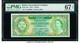 Belize Government of Belize 1 Dollar 1.1.1976 Pick 33c PMG Superb Gem Unc 67 EPQ. 

HID09801242017

© 2020 Heritage Auctions | All Rights Reserved