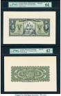 Canada Montreal, PQ- Banque d'Hochelaga $5 2.1.1917 Pick S811p Ch.# 360-24-02aFP; 360-24-02aBP Front and Back Proofs PMG Choice Uncirculated 64; Super...