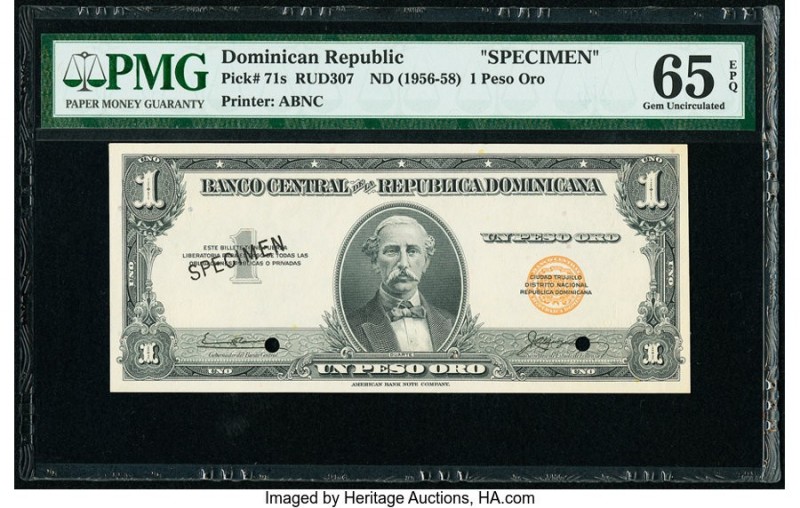 Dominican Republic Banco Central de la Republica Dominicana 1 Peso Oro ND (1956-...