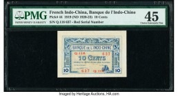 French Indochina Banque de l'Indo-Chine 10 Cents 1919 (ND 1920-23) Pick 44 PMG Choice Extremely Fine 45. 

HID09801242017

© 2020 Heritage Auctions | ...