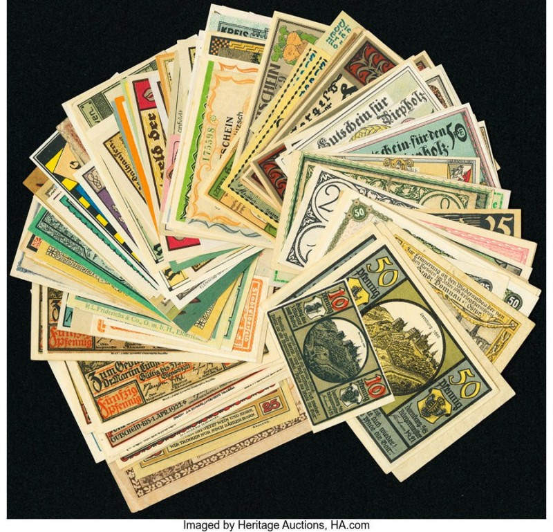 GermanyNotgeld Group of 162 Notes Very Fine-Choice Uncirculated. 

HID0980124201...