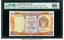 Malta Bank Centrali ta' Malta 10 Liri 1967 (ND 1973) Pick 33e PMG Gem Uncirculated 66 EPQ. 

HID09801242017

© 2020 Heritage Auctions | All Rights Res...