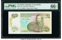 Seychelles Republic of Seychelles 50 Rupees ND (1977) Pick 21a PMG Gem Uncirculated 66 EPQ. 

HID09801242017

© 2020 Heritage Auctions | All Rights Re...