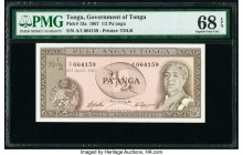 Tonga Government of Tonga 1/2 Pa'anga 3.4.1967 Pick 13a PMG Superb Gem Unc 68 EPQ. 

HID09801242017

© 2020 Heritage Auctions | All Rights Reserved