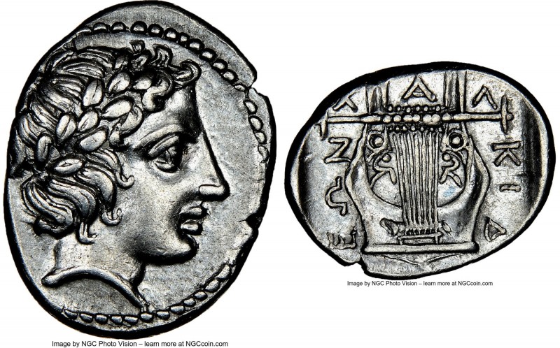 CHALCIDIAN LEAGUE. Macedon. Olynthus. Ca. 432-348 BC. AR tetrobol (14mm, 2.38 gm...