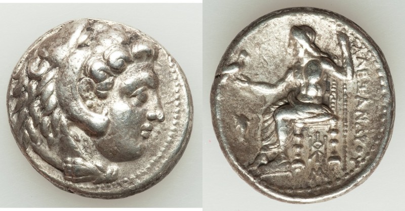 MACEDONIAN KINGDOM. Alexander III the Great (336-323 BC). AR tetradrachm (26mm, ...