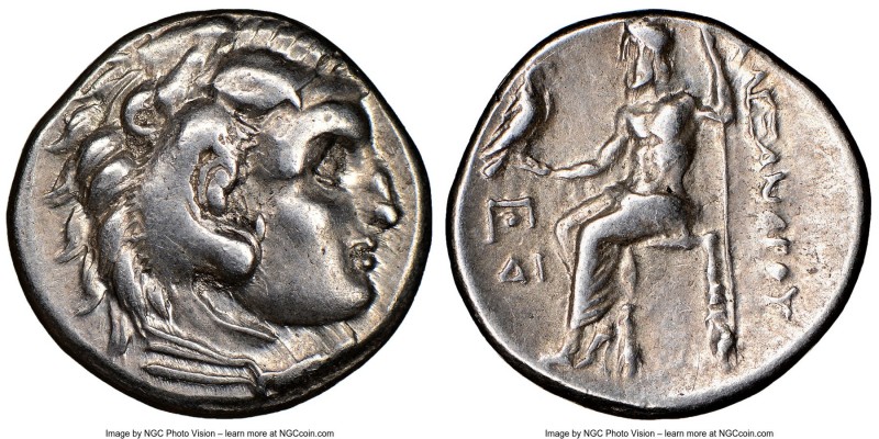 MACEDONIAN KINGDOM. Alexander III the Great (336-323 BC). AR drachm (17mm, 12h)....