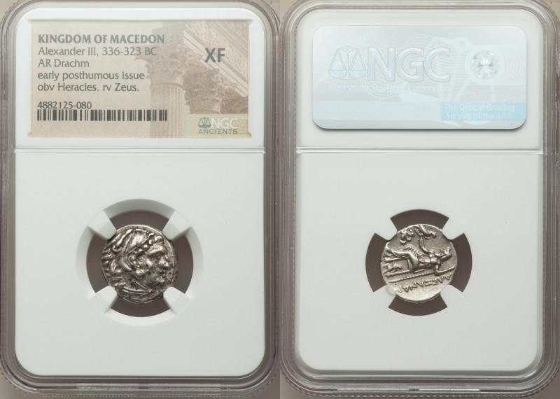 MACEDONIAN KINGDOM. Alexander III the Great (336-323 BC). AR drachm (17mm, 2h). ...
