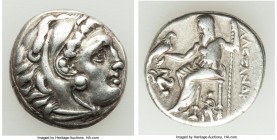 MACEDONIAN KINGDOM. Alexander III the Great (336-323 BC). AR drachm (17mm, 4.38 gm, 10h). Fine. Posthumous issue of Lampsacus, ca. 310-301 BC. Head of...