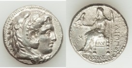 MACEDONIAN KINGDOM. Philip III Arrhidaeus (323-317 BC). AR tetradrachm (26mm, 16.58 gm, 3h). Choice XF, porosity. Babylon. Head of Heracles right, wea...