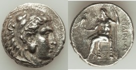 MACEDONIAN KINGDOM. Philip III Arrhidaeus (323-317 BC). AR tetradrachm. XF, porosity. Lifetime issue of Sidon, under Ptolemy I Soter as Satrap, dated ...