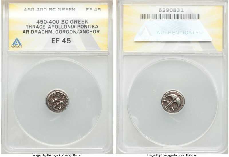 THRACE. Apollonia Pontica. Ca. Late 5th-4th centuries BC. AR drachm (15mm, 3h). ...