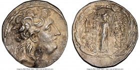 SELEUCID KINGDOM. Antiochus VII Euergetes (Sidetes) (138-129 BC). AR tetradrachm (28mm, 12h). NGC Choice XF. Posthumous issue under Ariarathes VII (11...