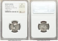 Tiberius (AD 14-37). AR denarius (18mm, 3.71 gm, 1h). NGC VF 5/5 - 4/5. Lugdunum, ca. AD 18-35. TI CAESAR DIVI-AVG F AVGVSTVS, laureate head of Tiberi...