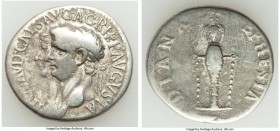 Claudius I (AD 41-54), with Agrippina Junior. AR cistophorus (27mm, 10.16 gm, 6h). Fine, scratches. Ephesus, AD 50/1. TI CLAVD•CAES•AVG•AGRIPP•AVGVSTA...