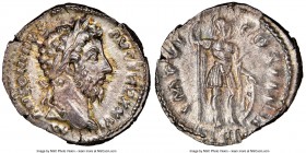 Marcus Aurelius (AD 161-180). AR denarius (17mm, 3.34 gm, 12h). NGC MS 4/5 - 4/5. Rome, AD December AD 172-December AD 273. M-ANTONINVS-AVG TR P XXVI,...