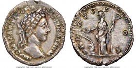 Commodus, as Caesar (AD 166-177). AR denarius (19mm, 3.38 gm, 6h). NGC Choice AU S 5/5 - 5/5. Rome, AD 177. IMP CAES L•AVREL COMM-ODVS GERM SARM, laur...