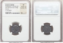 Constantine I the Great (AD 307-337). AE3 or BI nummus (19mm, 3.03 gm, 11h). NGC XF 5/5 - 4/5. Cyzicus, 2nd officina, ca. AD 329-330. CONSTANTI-NVS MA...