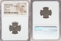 Constantinople Commemorative (ca. AD 330-340). AE3 or BI nummus (17mm, 6h). NGC MS. Trier, 1st officina, AD 332-333, struck under Constantine I to com...