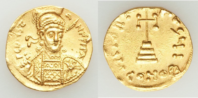 Constantine IV Pogonatus (AD 668-685). AV solidus (20mm, 4.33 gm, 6h). Choice XF...