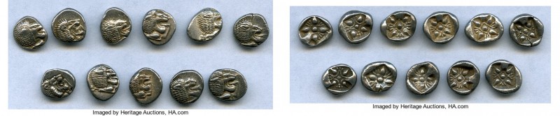 ANCIENT LOTS. Greek. Ionia. Miletus. Ca. late 6th-5th centuries BC. Lot of eleve...