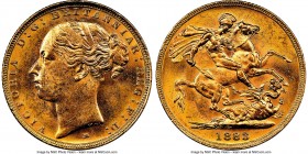 Victoria gold "St. George" Sovereign 1883-M MS62 NGC, Melbourne mint, KM7.

HID09801242017

© 2020 Heritage Auctions | All Rights Reserved