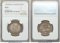 George V Florin 1924-(m & sy) VG08 NGC, Melbourne and Sydney mints, KM27.

HID09801242017

© 2020 Heritage Auctions | All Rights Reserved