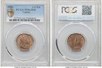 British Colony. Edward VII 1/4 Piastre 1902 MS64 Red and Brown PCGS, KM8. First year of three year type. 

HID09801242017

© 2020 Heritage Auction...