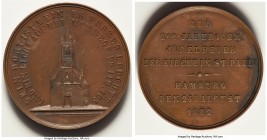 Hamburg. Free City 3-Piece Lot of Uncertified Medals, 1) "200th Anniversary of the Church of St. Paul" bronze Medal 1882 - UNC, 39mm. 29gm. 2) bronze ...