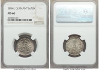 Wilhelm I Mark 1874-E MS66 NGC, Muldenhutten mint, KM7. The second-finest certified across NGC and PCGS combined. 

HID09801242017

© 2020 Heritag...