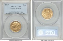Victoria gold Sovereign 1859 AU58 PCGS, KM736.1. AGW 0.2355 oz. 

HID09801242017

© 2020 Heritage Auctions | All Rights Reserved