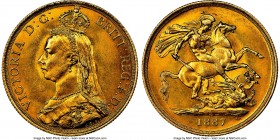 Victoria gold 2 Pounds 1887 MS62 NGC, KM768, S-3865. AGW 0.4710 oz. 

HID09801242017

© 2020 Heritage Auctions | All Rights Reserved