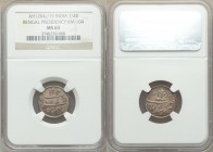 British India. Bengal Presidency 7-Piece Lot of Certified Assorted Issues NGC, 1) 1/4 Rupee AH 1204 Year 19 (1819-1829) - MS63, Calcutta mint (given a...