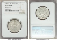 Republic Pair of Certified 2 Reales 1863 Ce-ML NGC 1) 2 Reales - VF Details (Plugged) 2) 2 Reales - VG10 Real de Catorce mint, KM374.1. Sold as is, no...