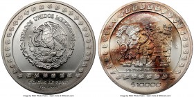 Estados Unidos silver "Piedra de Tizoc" 10000 Pesos (5 oz) 1992-Mo MS64 NGC, Mexico City mint, KM557. Sold with case of issue.

HID09801242017

© ...