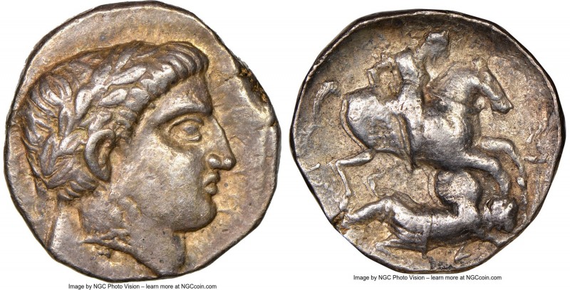 PAEONIAN KINGDOM. Patraus (ca. 335-315 BC). AR tetradrachm (22mm, 12.51 gm, 3h)....