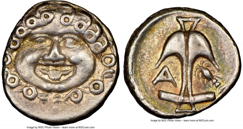 THRACE. Apollonia Pontica. Ca. late 5th-4th centuries BC. AR drachm (14mm, 9h). ...