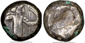 ACHAEMENID PERSIA. Xerxes II-Artaxerxes II (ca. 5th-4th centuries BC). AR siglos (14mm). NGC Choice Fine. Sardes, ca. 420-375 BC. Persian Great King i...