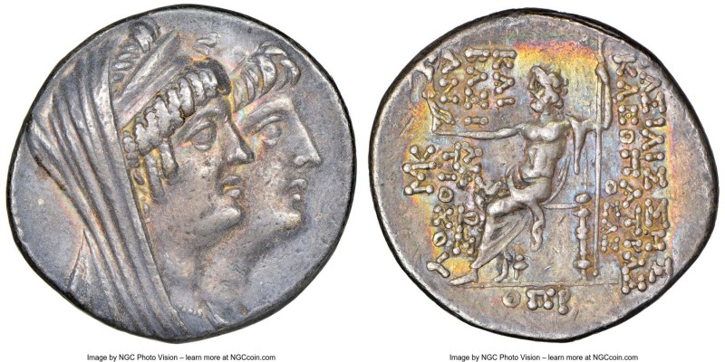 SELEUCID KINGDOM. Cleopatra Thea and Antiochus VIII (125-121 BC). AR tetradrachm...