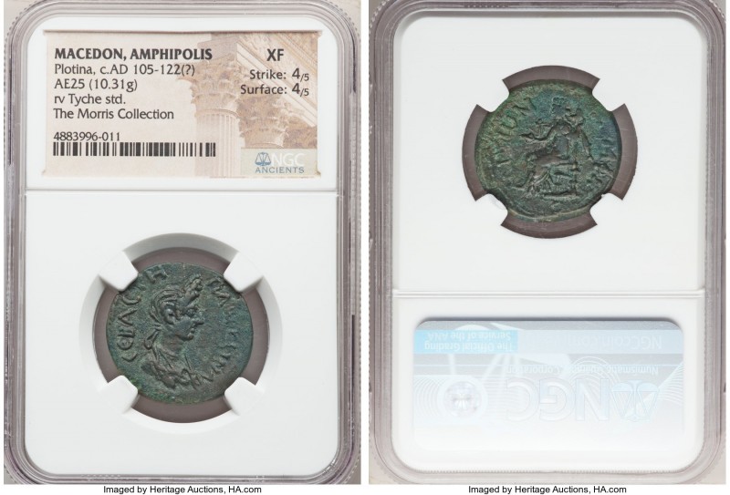 MACEDON. Amphipolis. Plotina (ca. AD 105-122(?)). AE (25mm, 10.31 gm, 6h). NGC X...