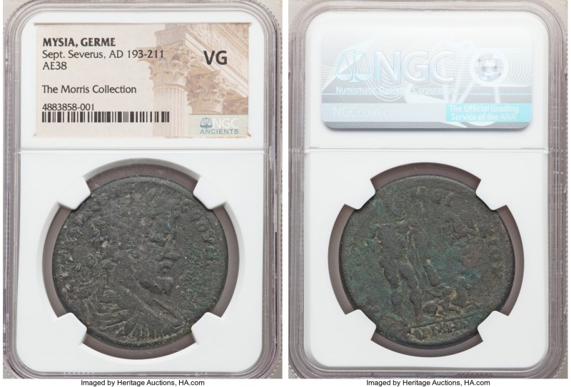 MYSIA. Germe. Septimius Severus (AD 193-211). AE (38mm, 11h). NGC VG. AY KAI Λ C...