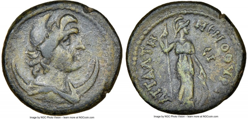 PHRYGIA. Temenothyrae Flaviopolis. Ca. 2nd-3rd centuries AD. AE (20mm, 6h) NGC V...