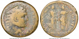 PISIDIA. Apollonia-Mordiaeum, in alliance with Lycia. Quasi-autonomous issues, time of Caracalla (ca. AD 211-217). AE tetrassarion (29mm, 6h). NGC Fin...