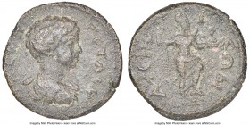 PISIDIA. Lysinia. Geta, as Caesar (AD 209-211). AE (20mm, 7h). NGC VF. Π CEΠT-ΓETAC K, bare headed, draped and cuirassed bust of Geta right, seen from...