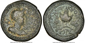 CILICIA. Diocaesarea. Pseudo-autonomous issues, time of Hadrian (AD 117-138). AE (18mm, 12h). NGC Fine. AΔPIANΩN, draped bust of Hermes right, seen fr...