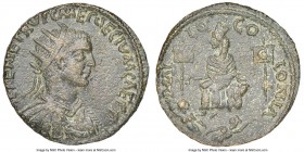 CILICIA. Mallus. Herennius Etruscus, as Caesar (AD 251). AE (29mm, 7h). NGC Choice XF. HEREN ETRVSC MES DECIVM CAESS, radiate, draped and cuirassed bu...