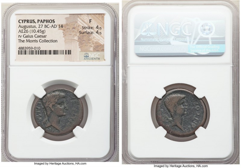 CYPRUS. Paphus. Augustus (27 BC-AD 14). AE assarion (26mm, 10.45 gm, 12h). NGC F...