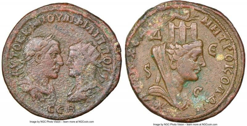 SYRIA. Seleucis and Pieria. Antioch. Philip I (AD 244-249), with Philip II. AE (...