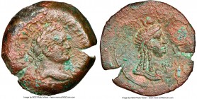 EGYPT. Alexandria. Vespasian (AD 69-79). AE hemidrachm (26mm, 10.89 gm, 12h). NGC Choice XF 4/5 - 2/5. Dated Regnal Year 5 (AD 72/3). AYTOK KAIΣ ΣEBA ...